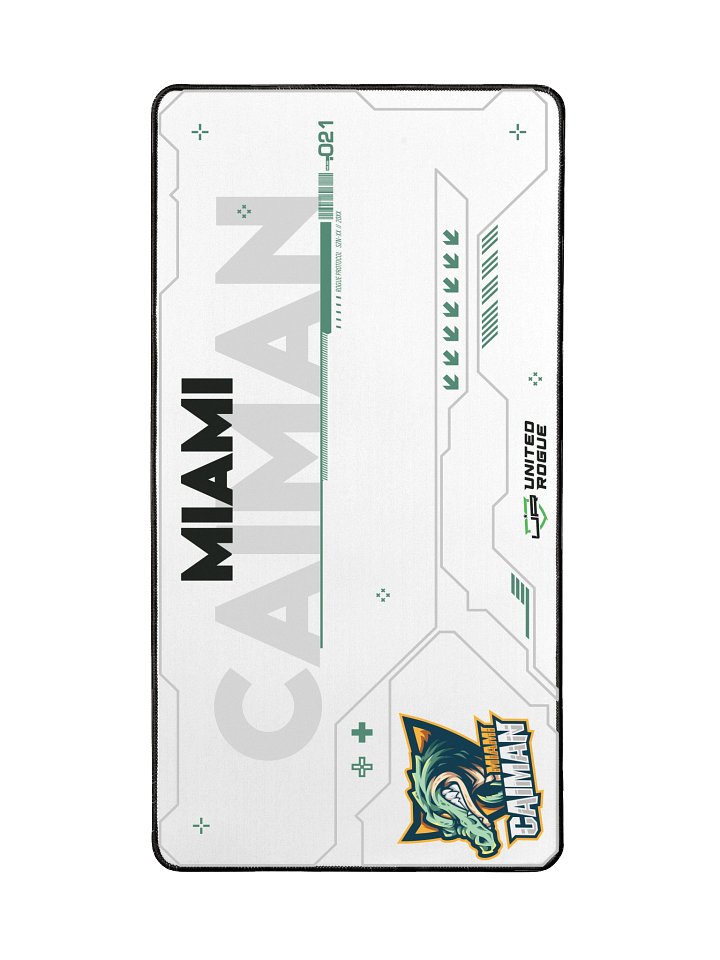 Miami Caiman White Desk Mat product image (2)