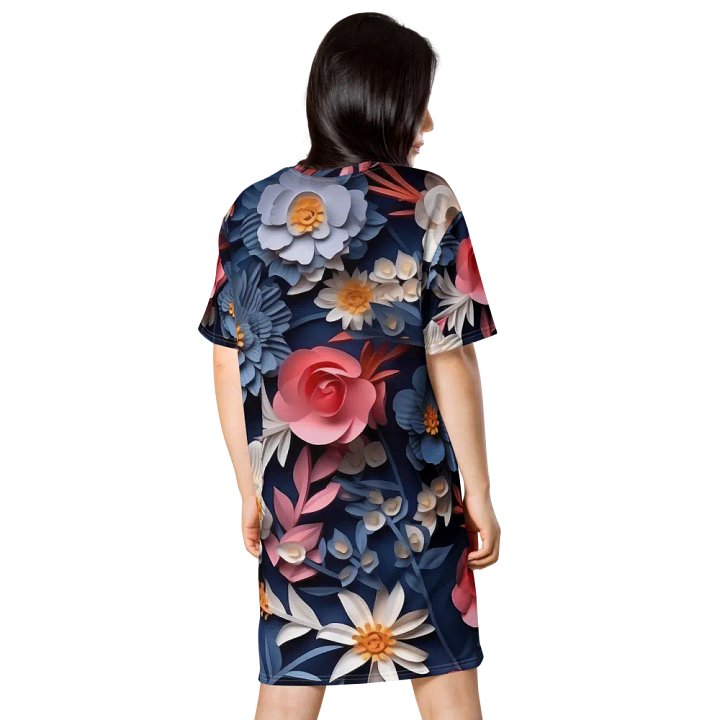 3D-Ditsy-Flowers-Seamless-Patterns T-shirt Dress - V12 product image (2)