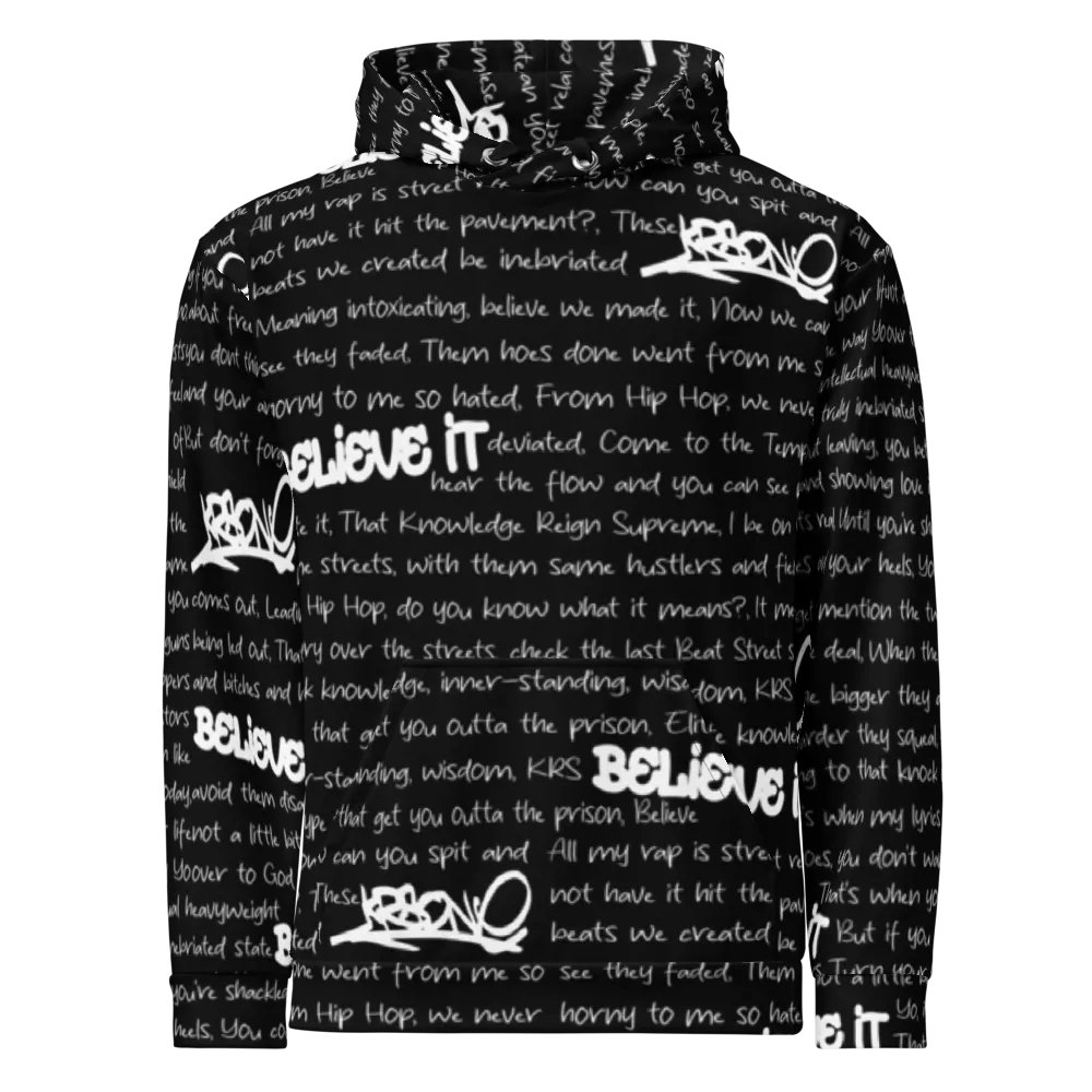 Believe It - KRS-One - BLACK - Unisex Hoodie product image (2)