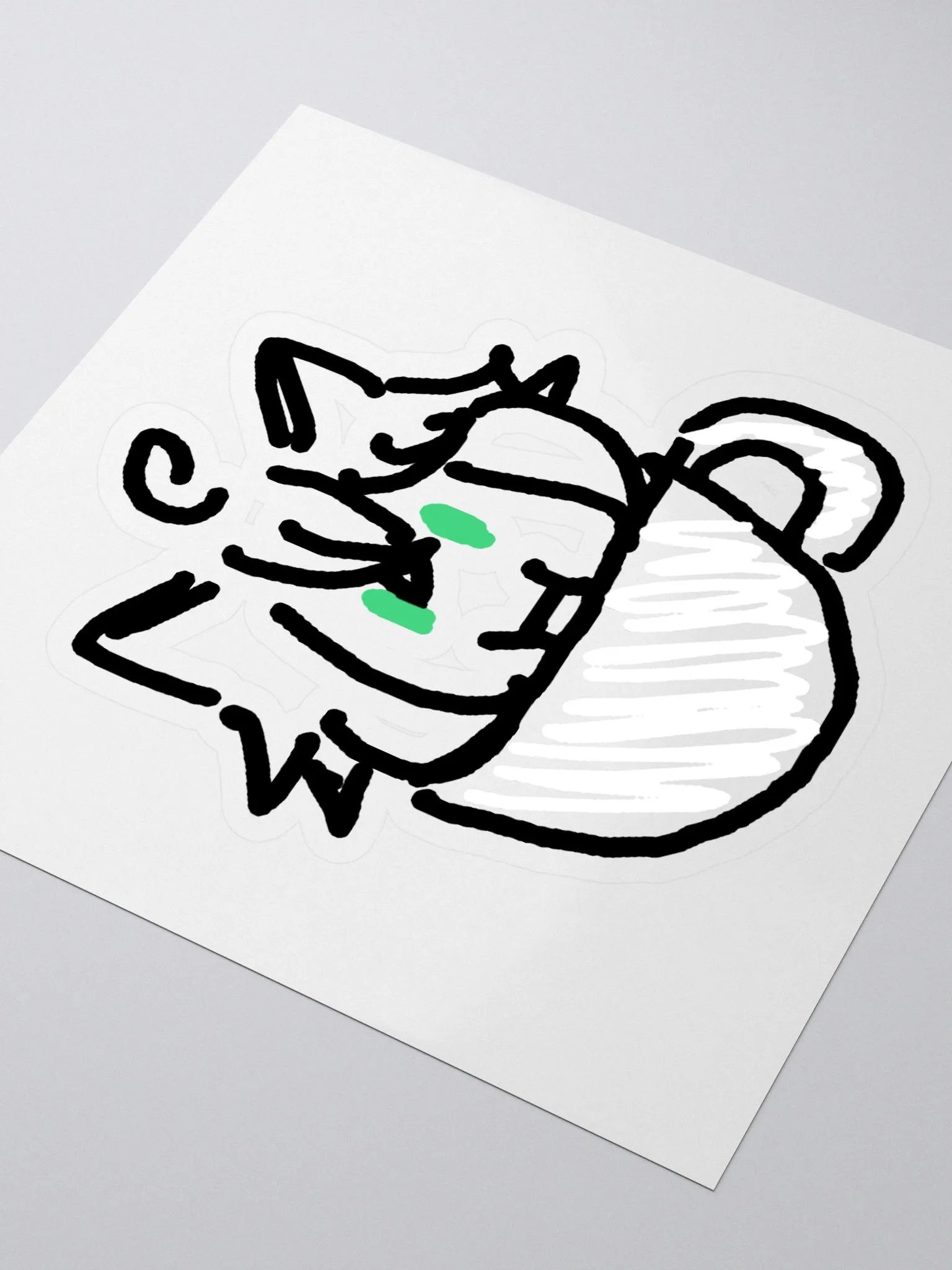 Dai cat mug sticker product image (3)