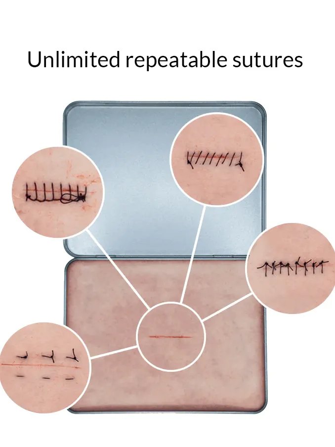 Hyperrealistic Suture Pad (that even bleeds) + Tools & Sutures product image (6)