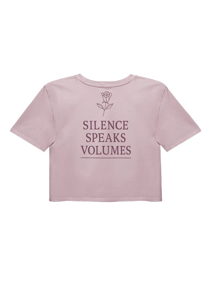 Her Silence Hits Different Tee – Crop Tee product image (2)