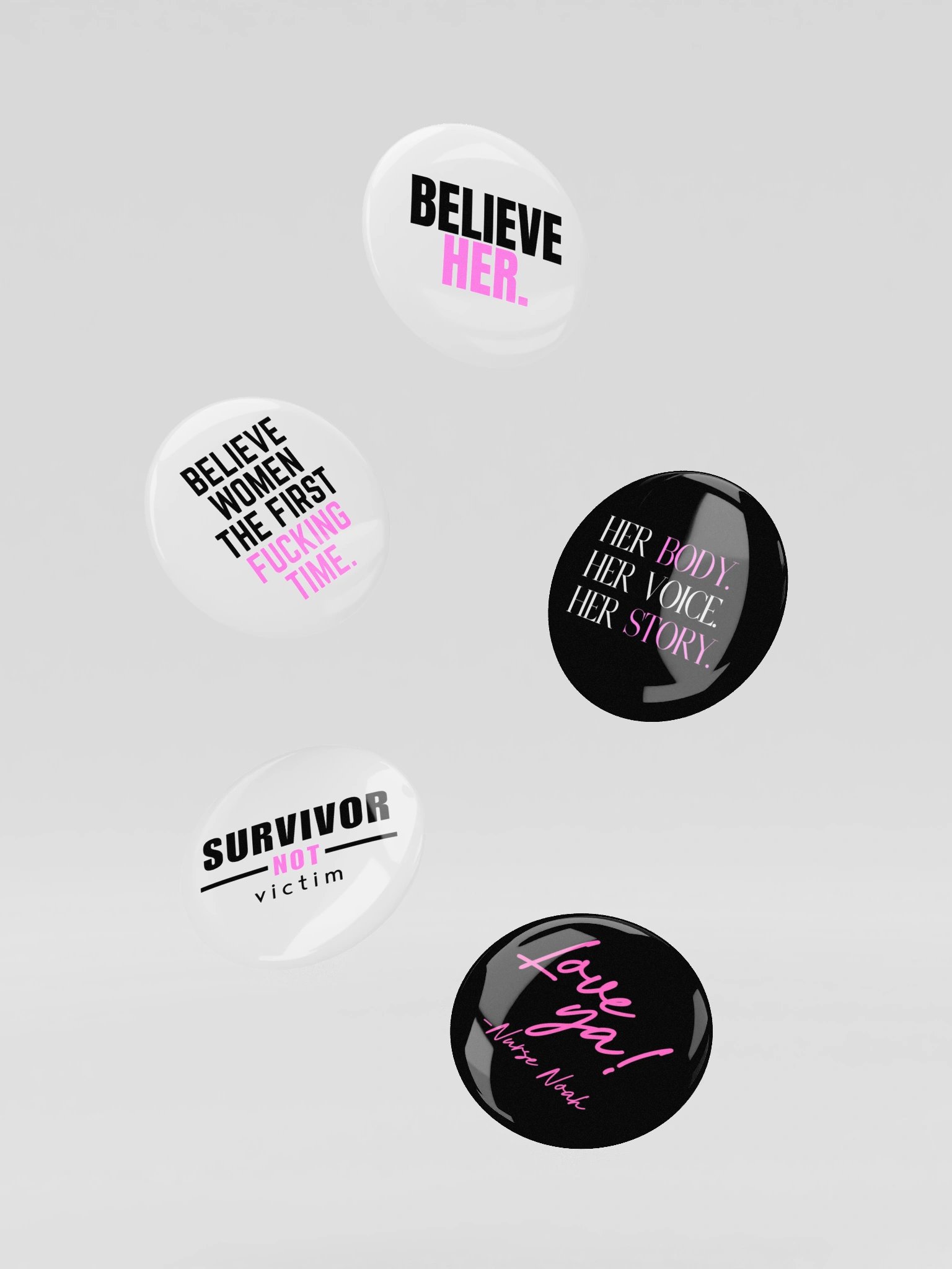 The Believe Her Button Collection product image (3)