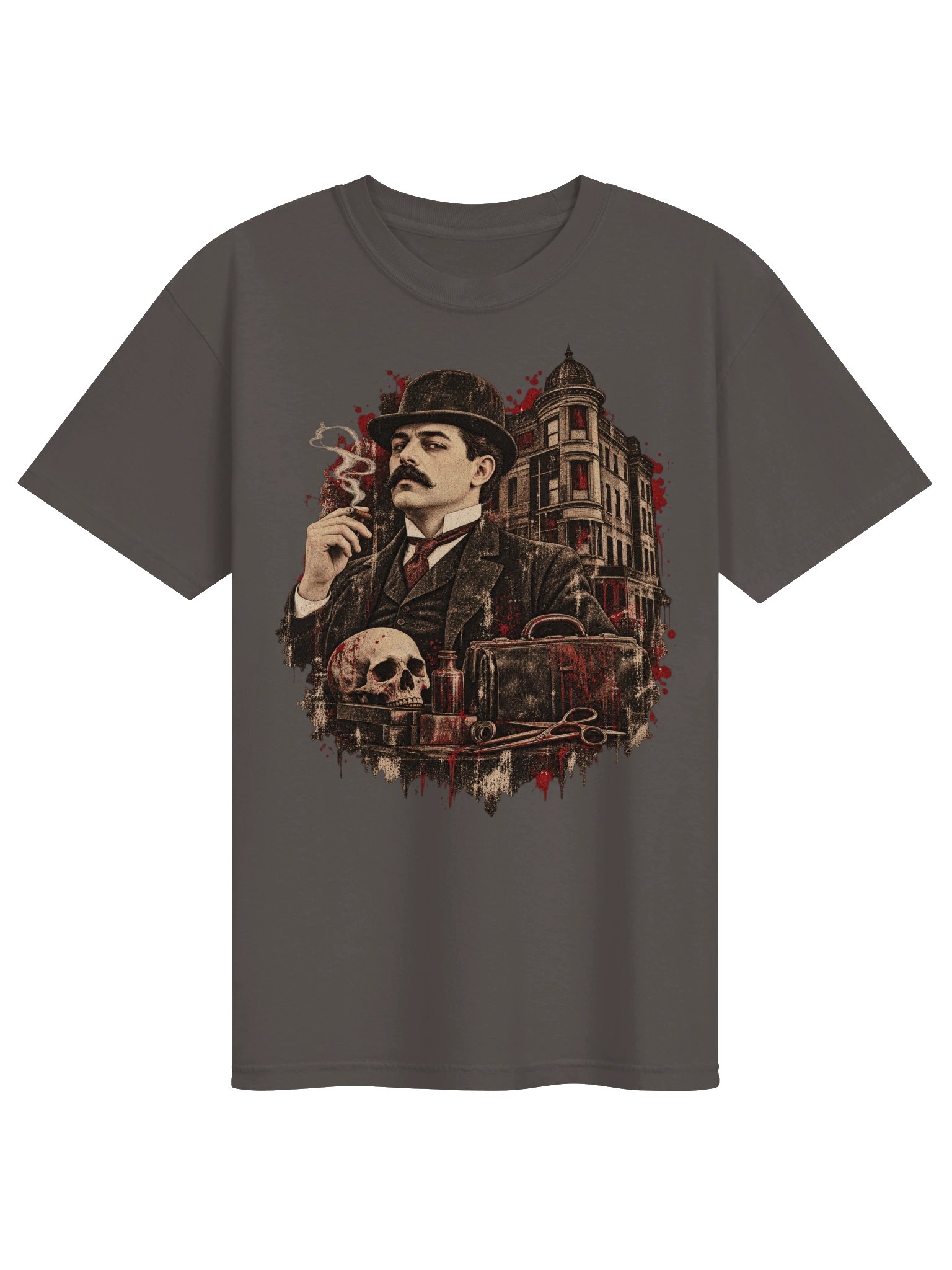 H.H. Holmes Distressed Portrait Tee product image (1)