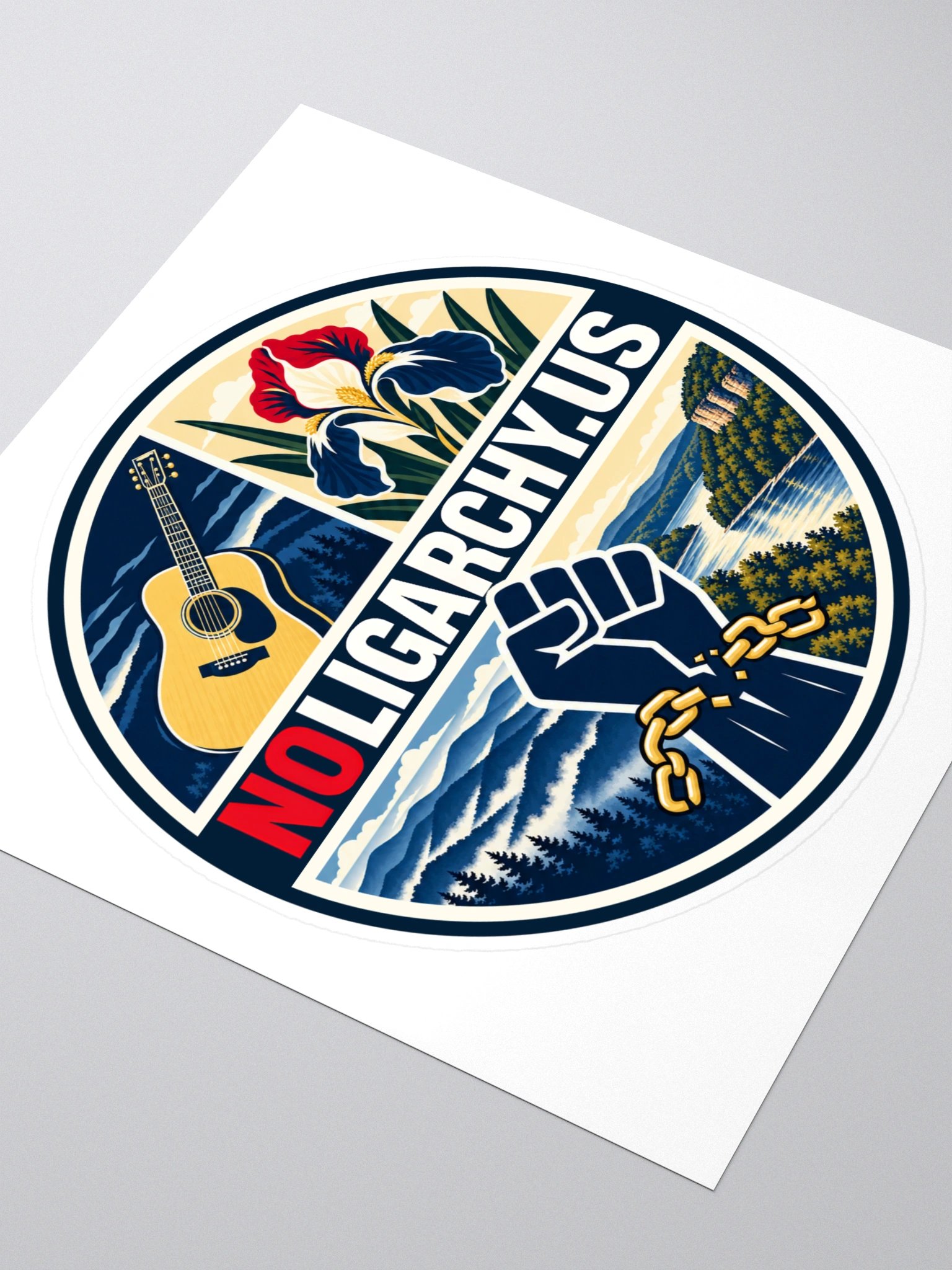 Tennessee NOLIGARCHY.US sticker product image (3)