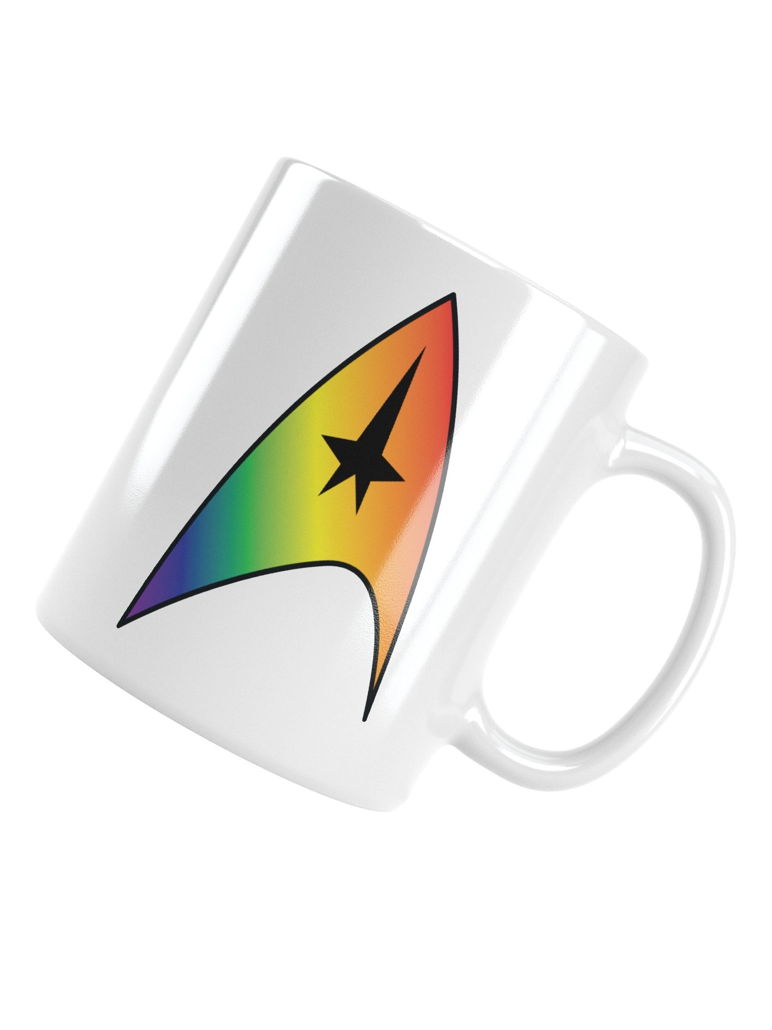 Rainbow Pride Gradient Starfleet Mug product image (4)