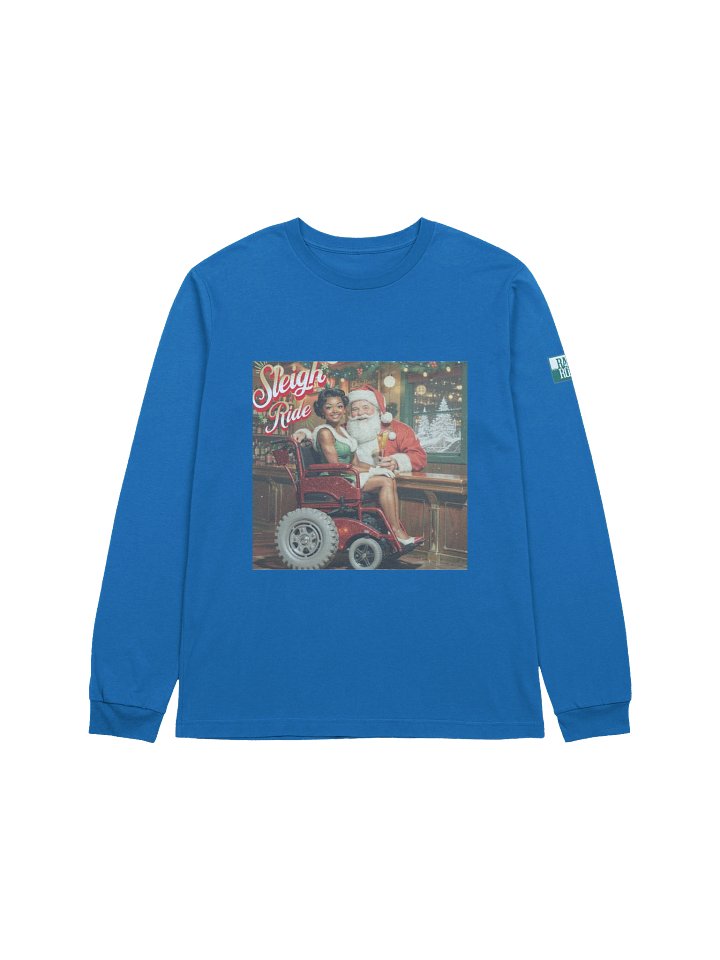 Vintage Pin-up Sleigh Ride Long Sleeve Tee product image (13)