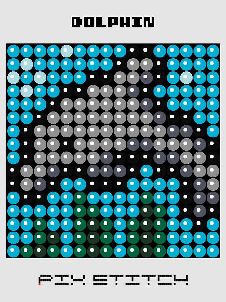 Dolphin Pixel Art product image (1)