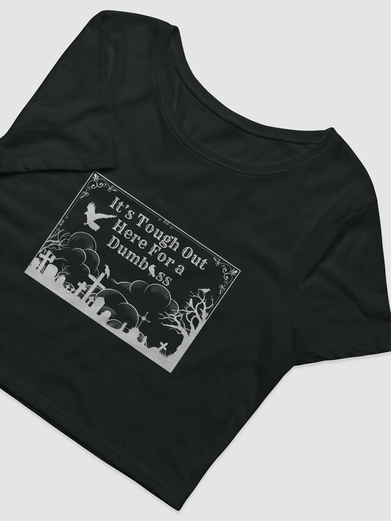 Tough Out Here Cropped Tee (White Design product image (3)