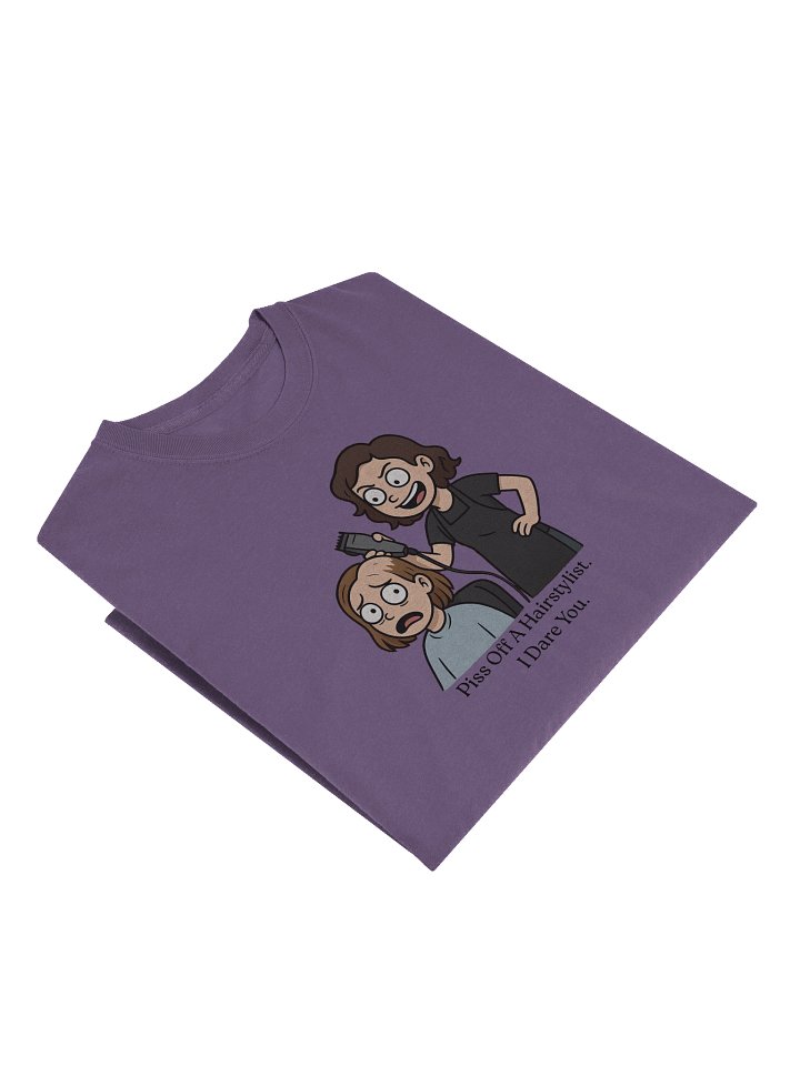 “Piss Off A Hair Stylist. I Dare You.” Funny Stylist Long Sleeve T-Shirt | Sarcastic Hairdresser Long Sleeve Tee product image (2)