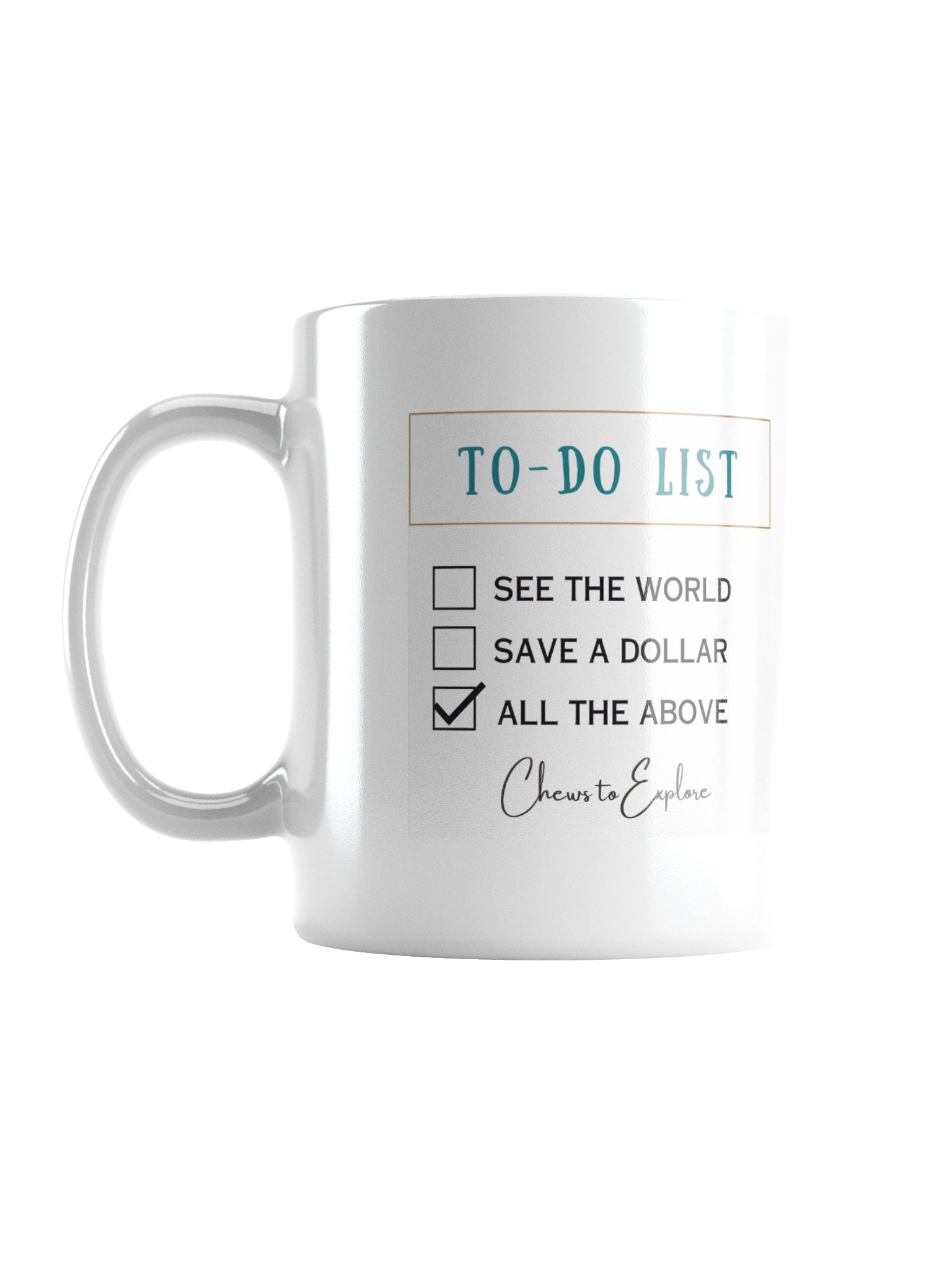 ChewsToExplore To-Do List Mug product image (1)