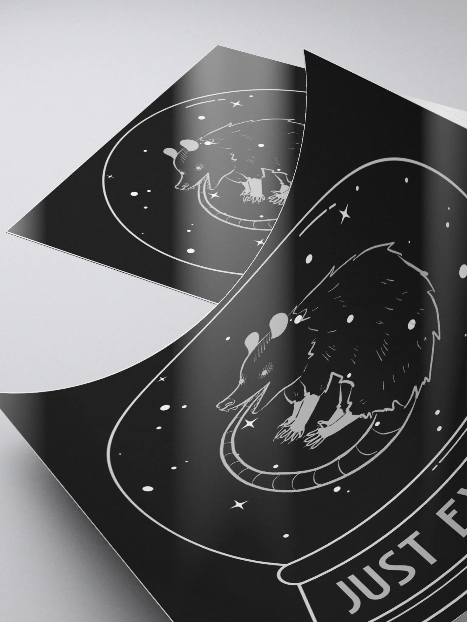 Just Existing bubble free stickers product image (5)