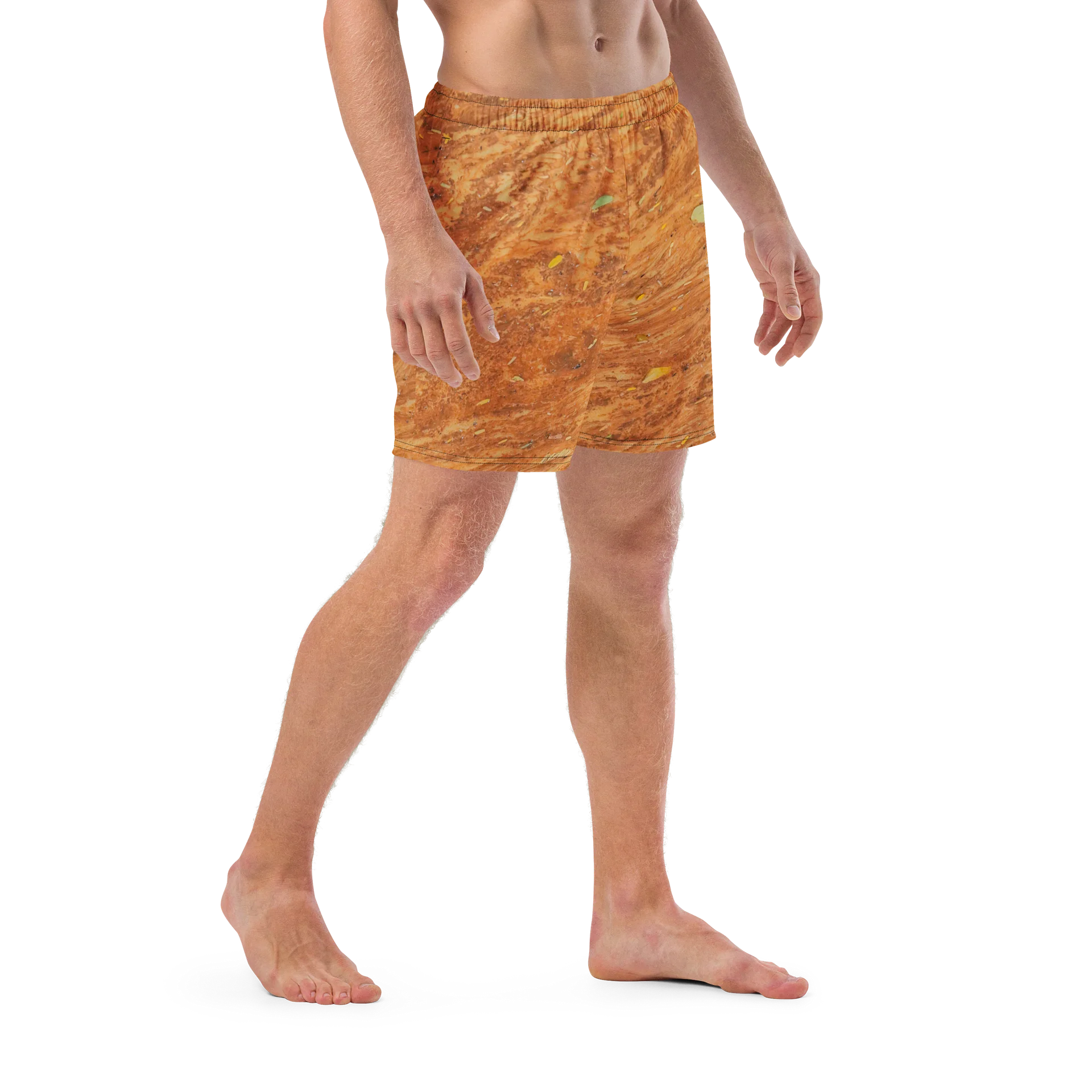 Terracotta Tea All-Over Print Swim Trunks | Quick-Dry Swim Shorts product image (6)