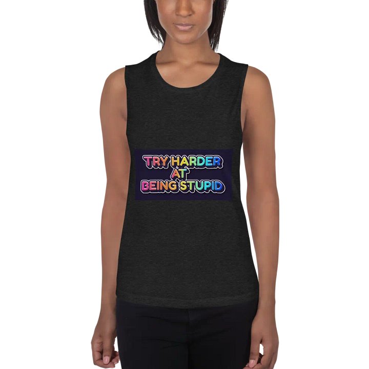 Jay - Try Harder at Being Stupid Tank Top (Black) product image (1)