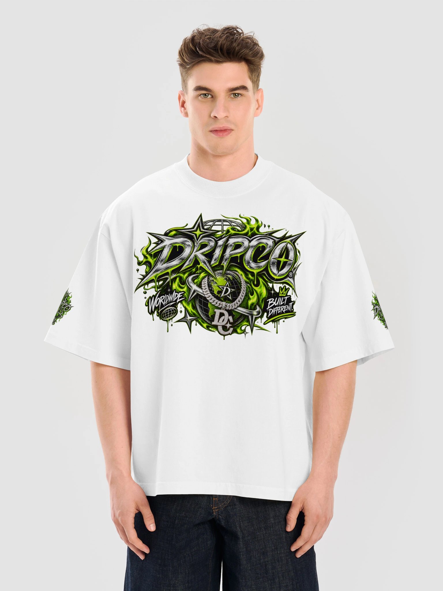 DRIPCO Worldwide Built Different Tee product image (5)