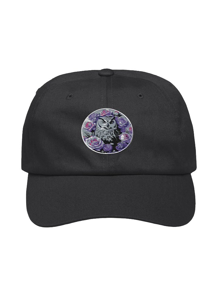 Owl and Roses Embroidered Dad Hat product image (1)
