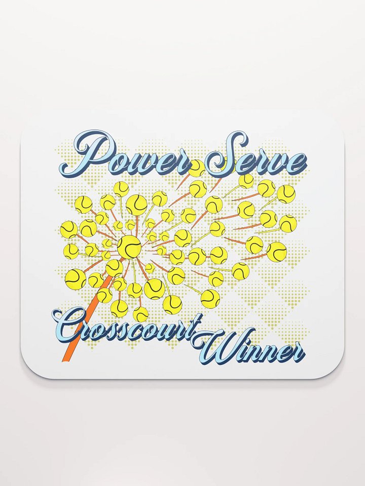 Dandelion Tennis Power Server Crosscourt Winner Mouse Pad product image (2)