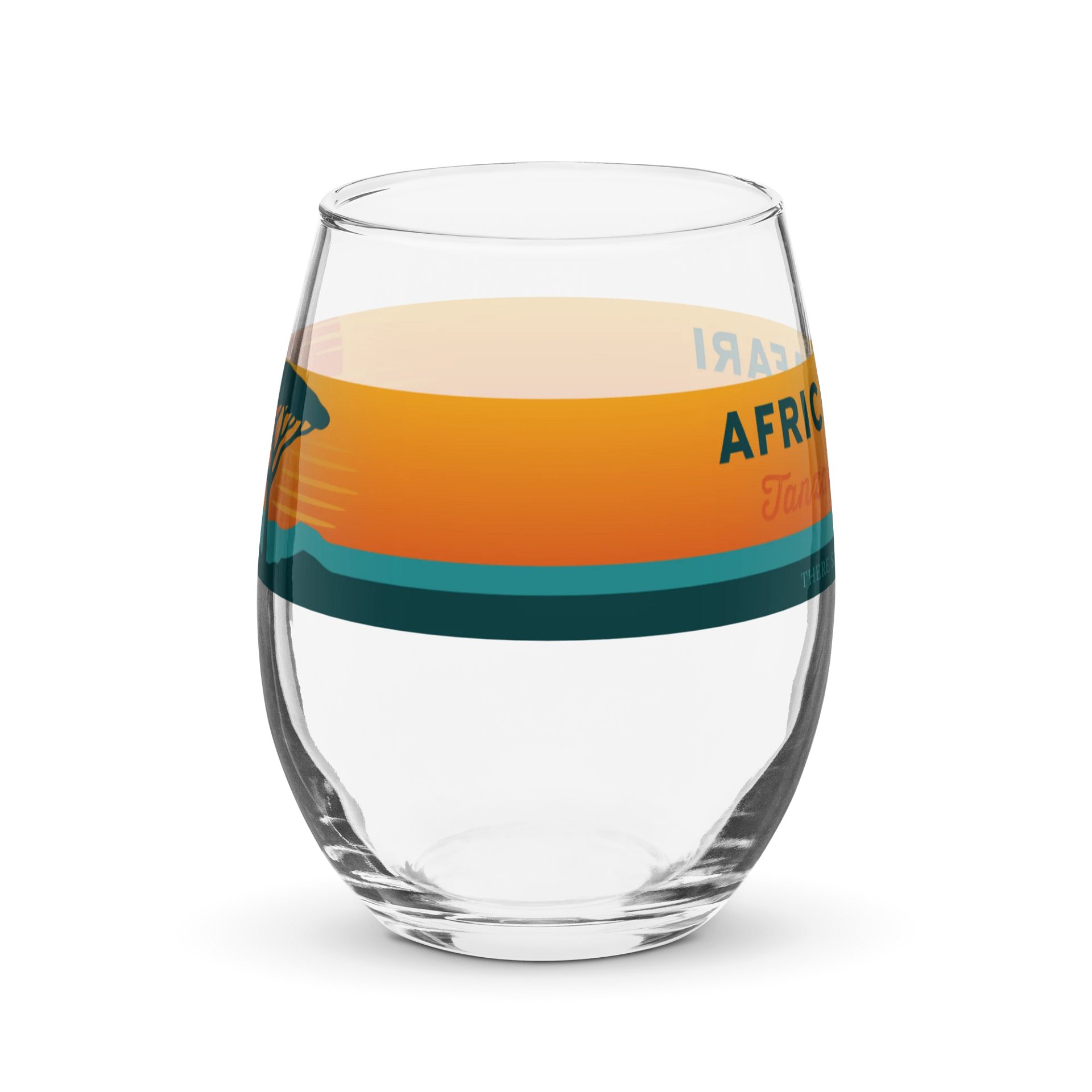 Safari Sunset - Stemless Wine Glass product image (3)