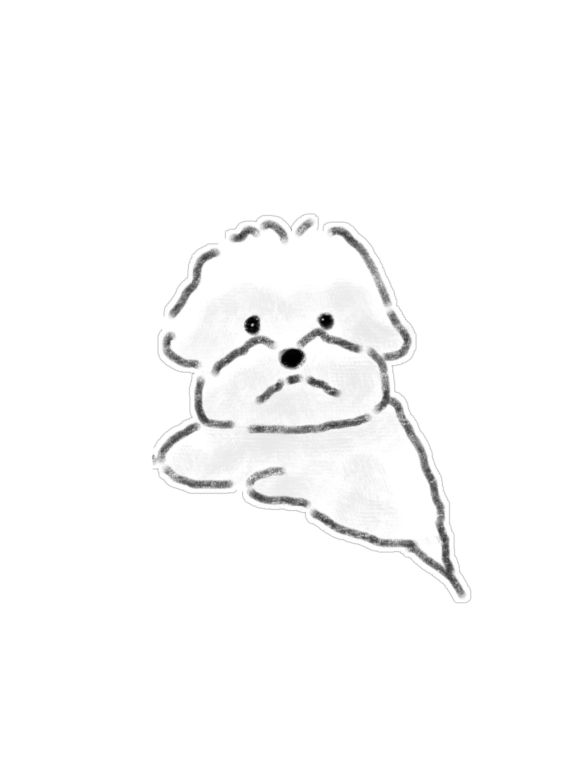 Fluffy White Puppy Digital PNG Graphics Pack (15 Designs) product image (3)