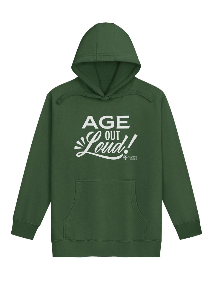 Unisex Premium Hoodie by Cotton Heritage - "Age Out Loud" product image (5)
