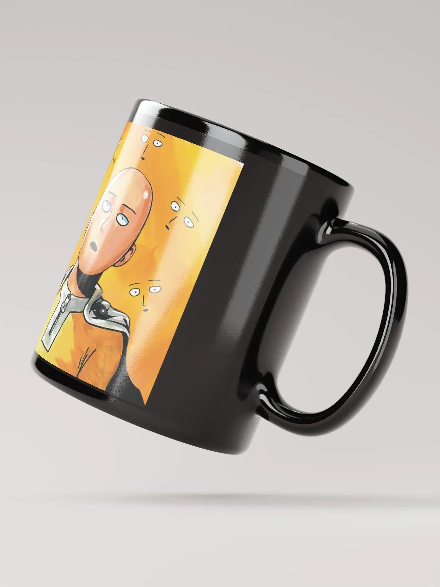 One-Punch Man Black Glossy Mug – A Must-Have for Anime Fans! product image (3)