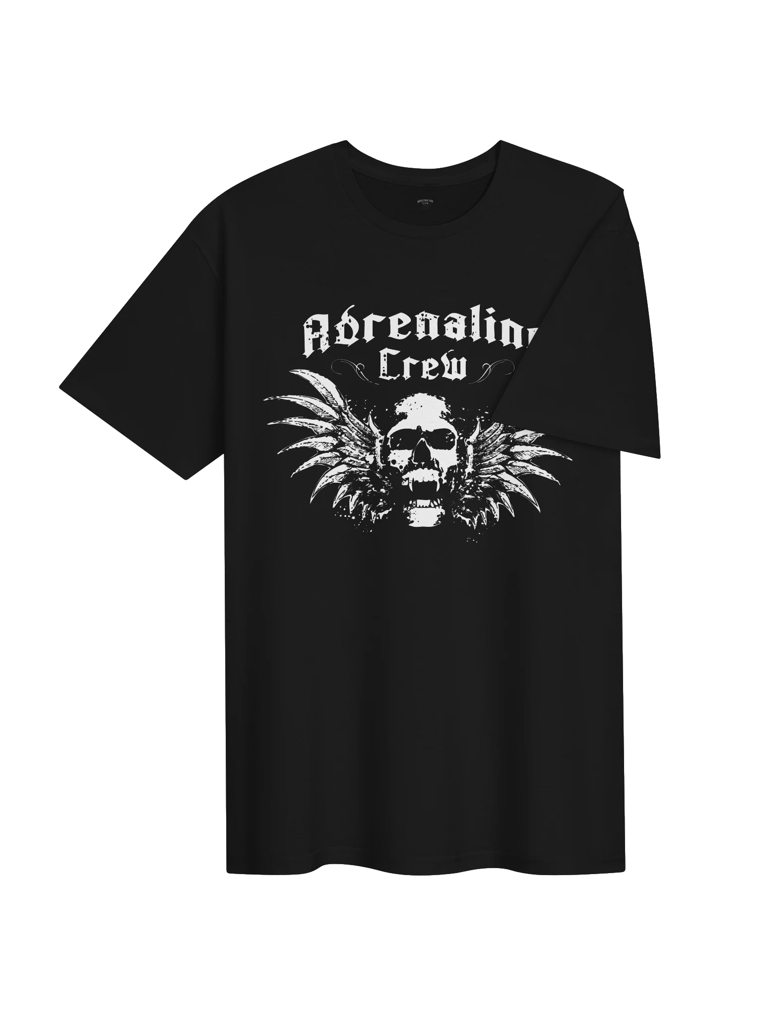 Adrenaline Crew Classic Skull T-Shirt – Black product image (7)