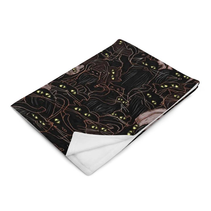 Black Cats Throw Blanket product image (14)