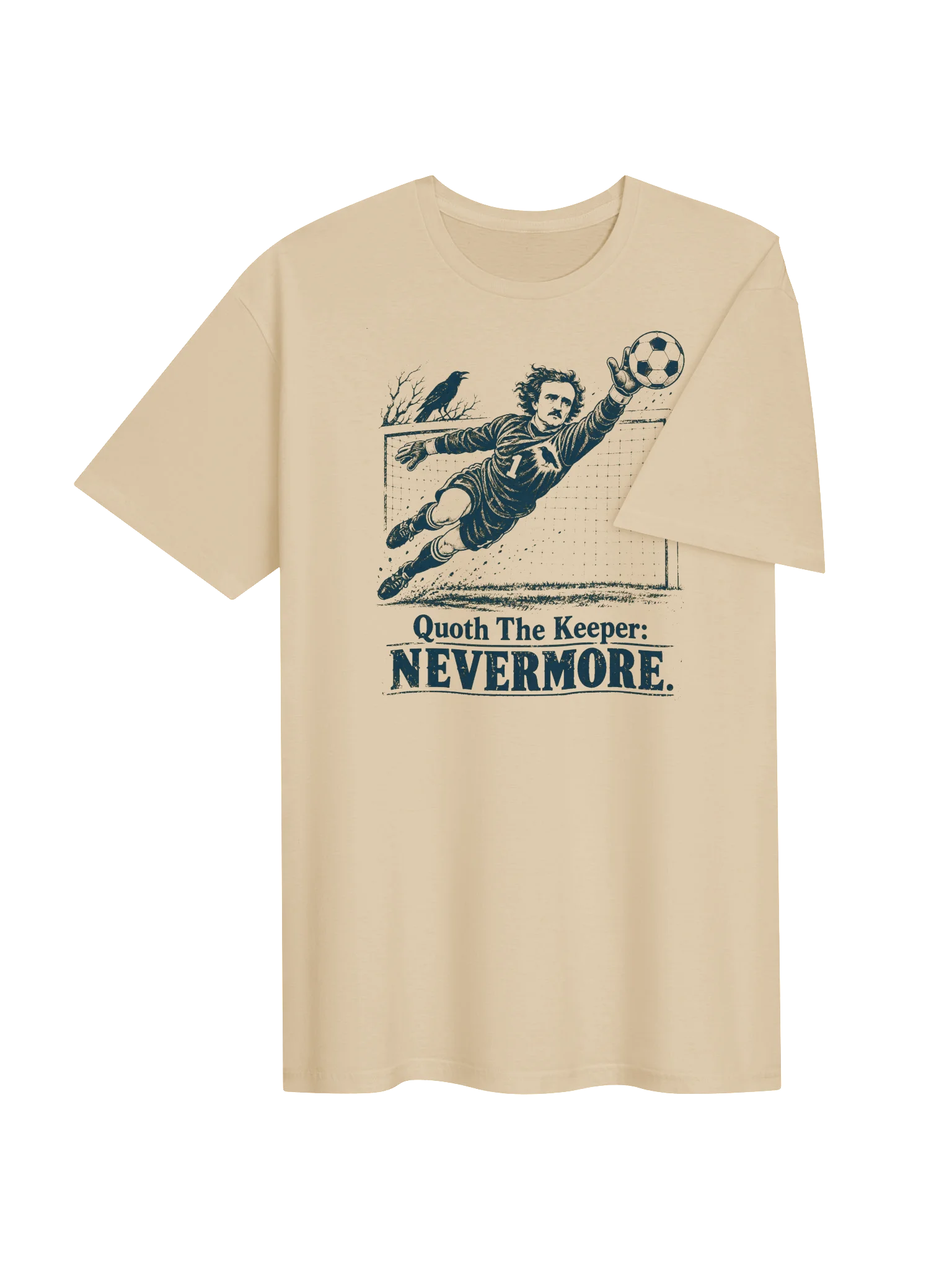Quoth The Keeper: Nevermore Soccer Tee product image (4)