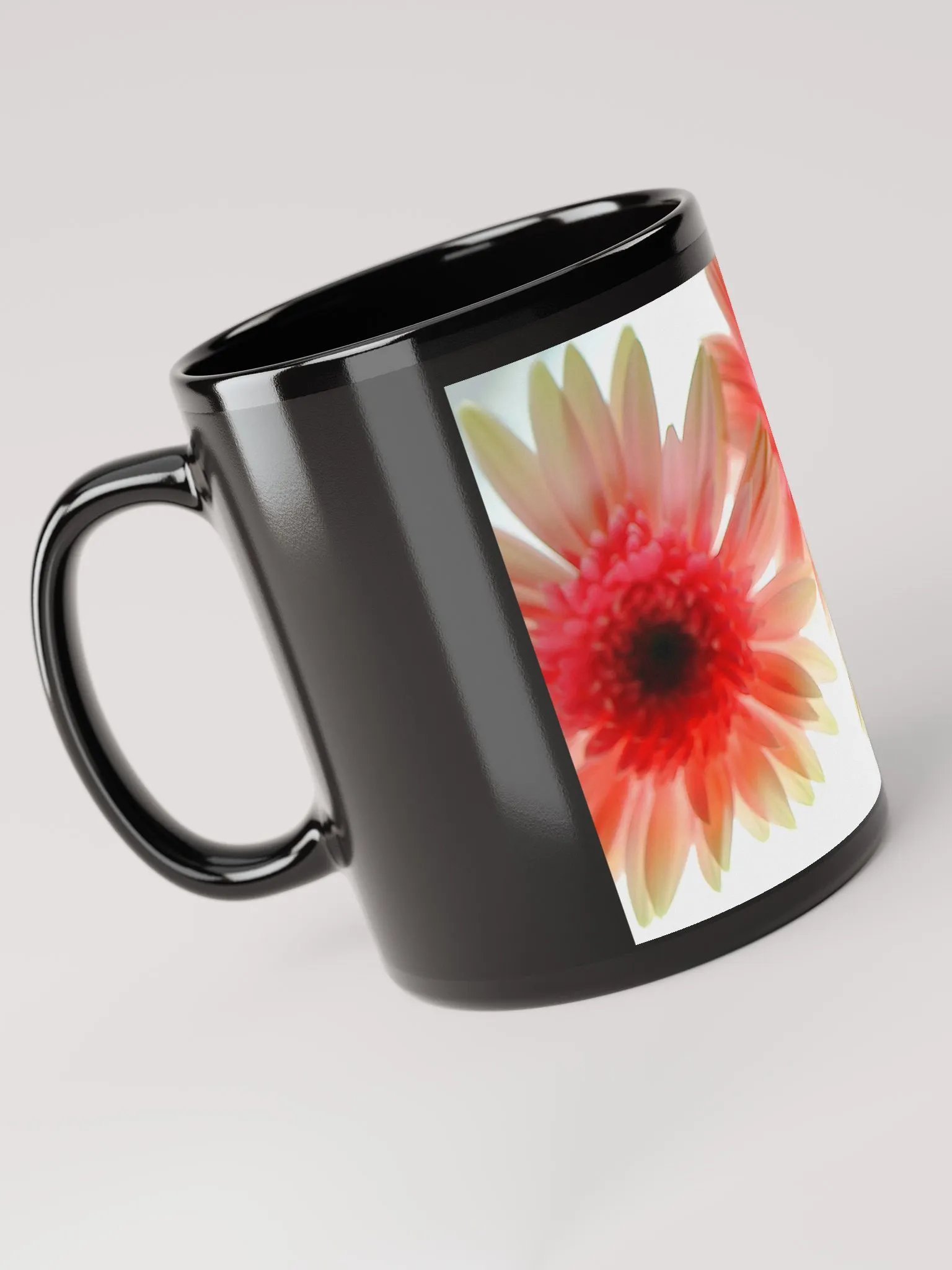 Flowers 2602 Black Coffee Mug product image (4)