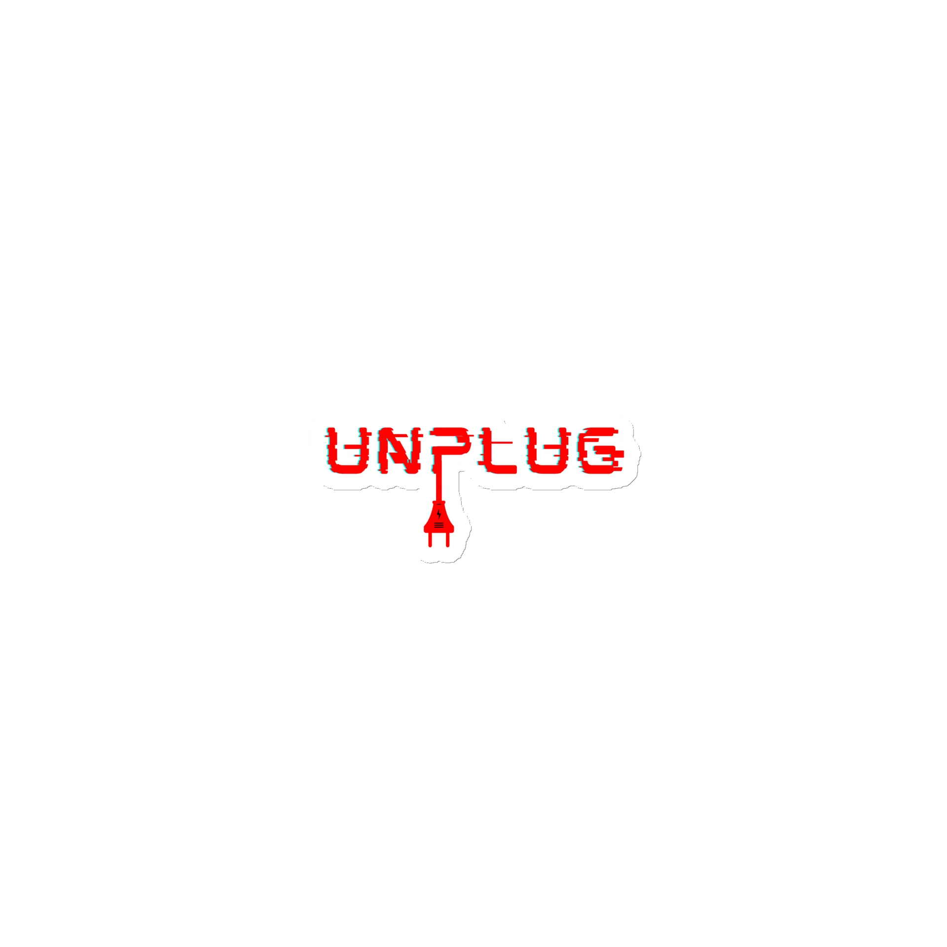 UNPLUG Logo Fridge Magnet product image (1)