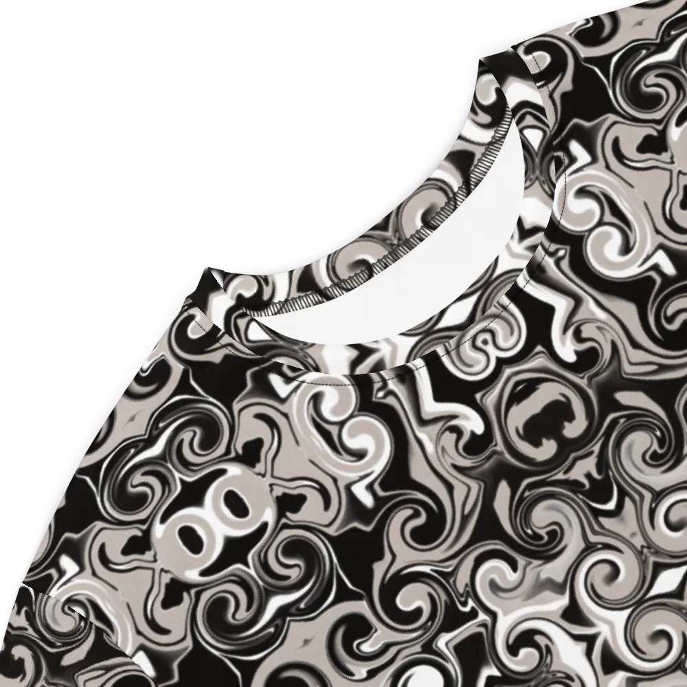 Baroque Swirls All-Over Print Dress product image (7)