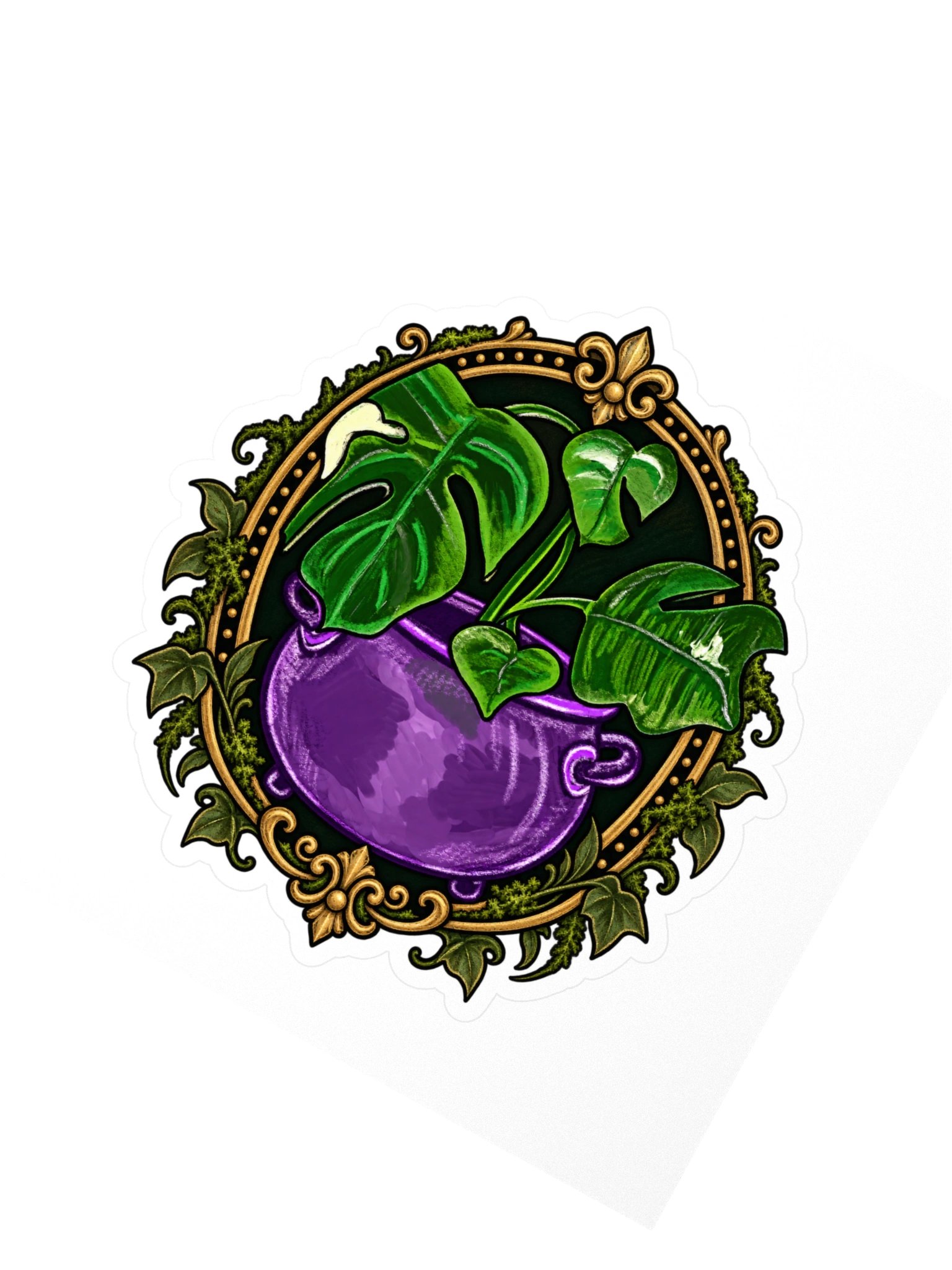 Purple Cauldron Tropical Sticker product image (2)