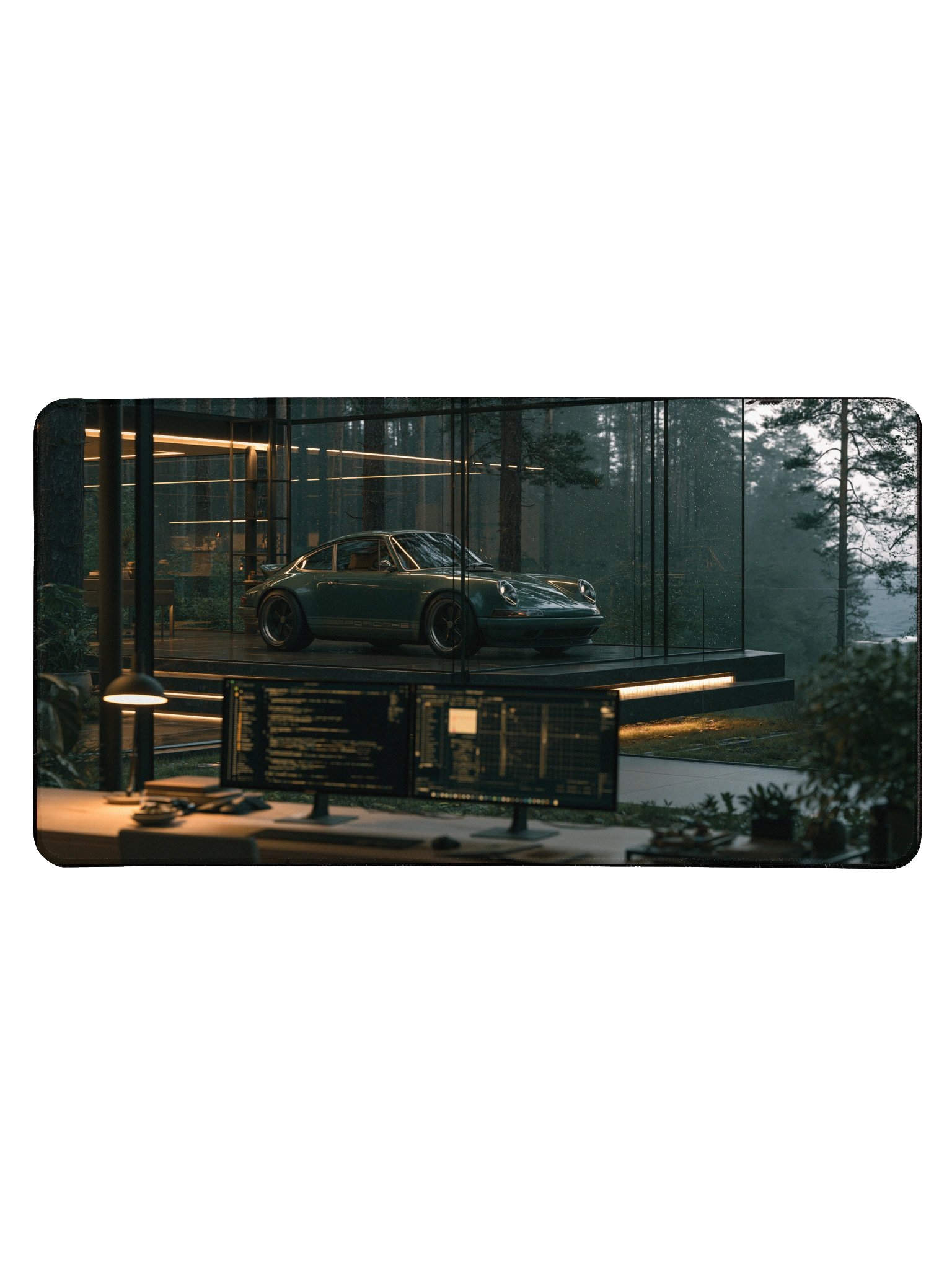 Deep Focus Porsche 911 Glasshouse Desk Mat product image (1)