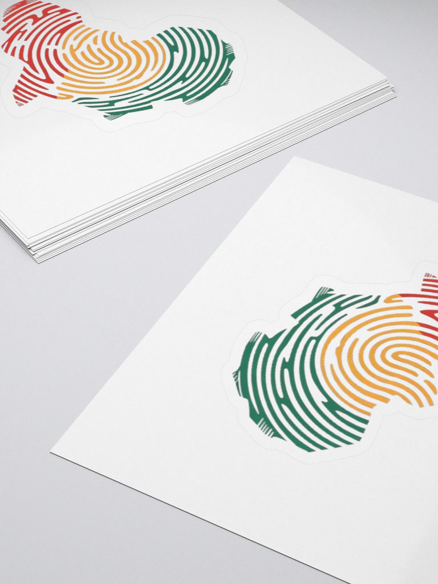 Africa Map African DNA Fingerprint Pan Africa Traore Sticker product image (4)