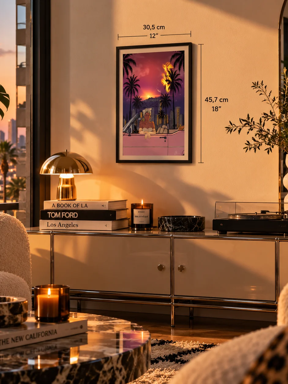 MEET ME IN HOLLYWOOD — Art Print by Lehbie Rae product image (3)