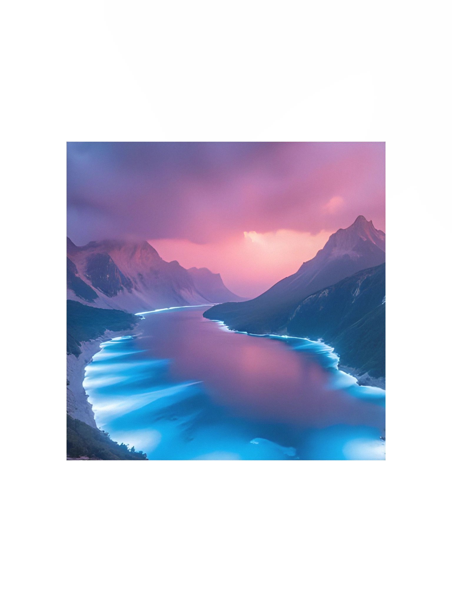 Iridescent River Serenity Poster product image (4)
