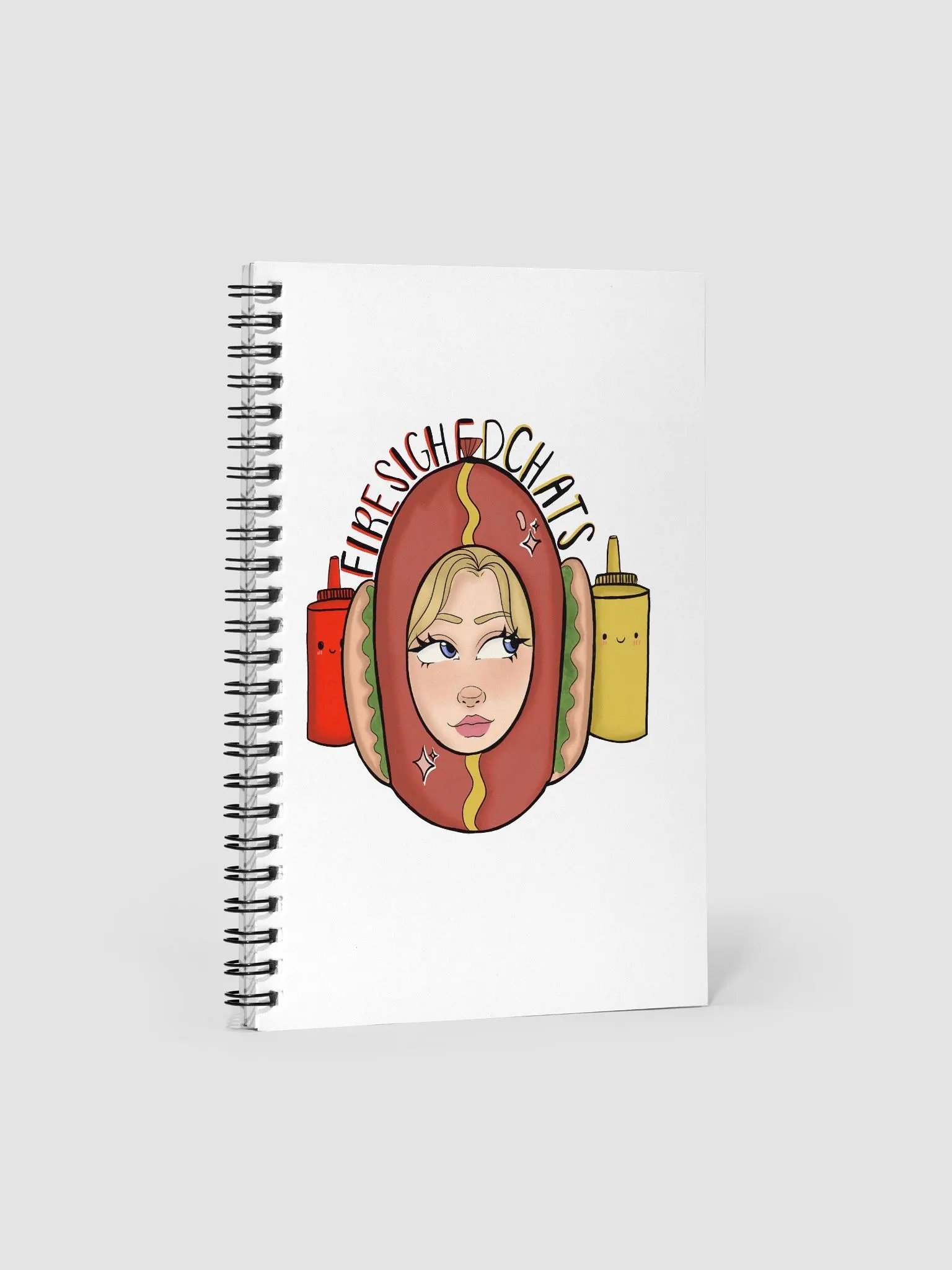 Hot Dog Girl Spiral Notebook product image (1)