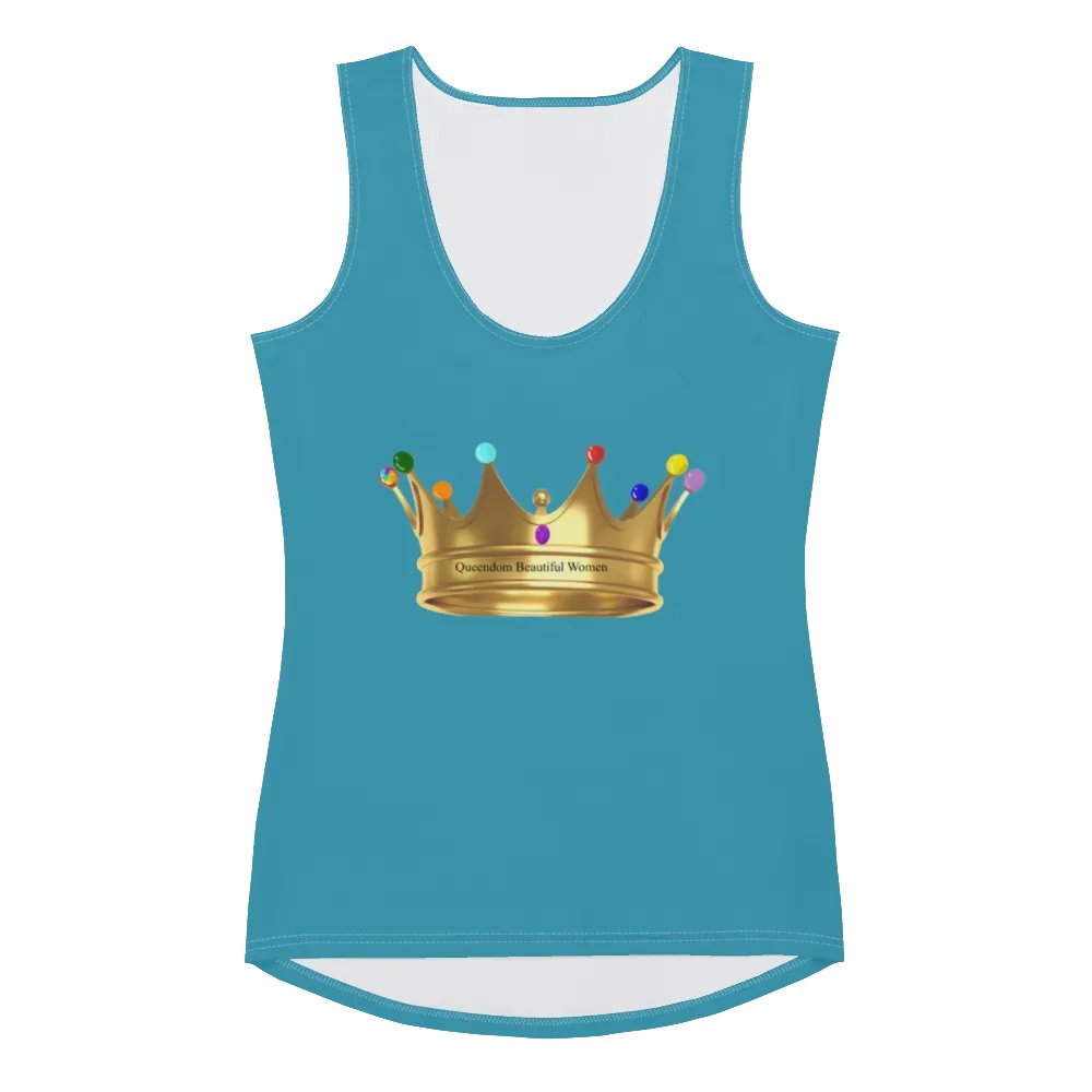 Queendom Beautiful Women Crown Tank Top/Turquoise (TM) product image (1)