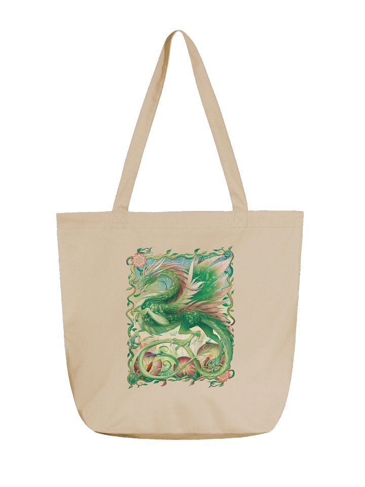 Pond Dragon Organic Cotton Tote Bag product image (2)