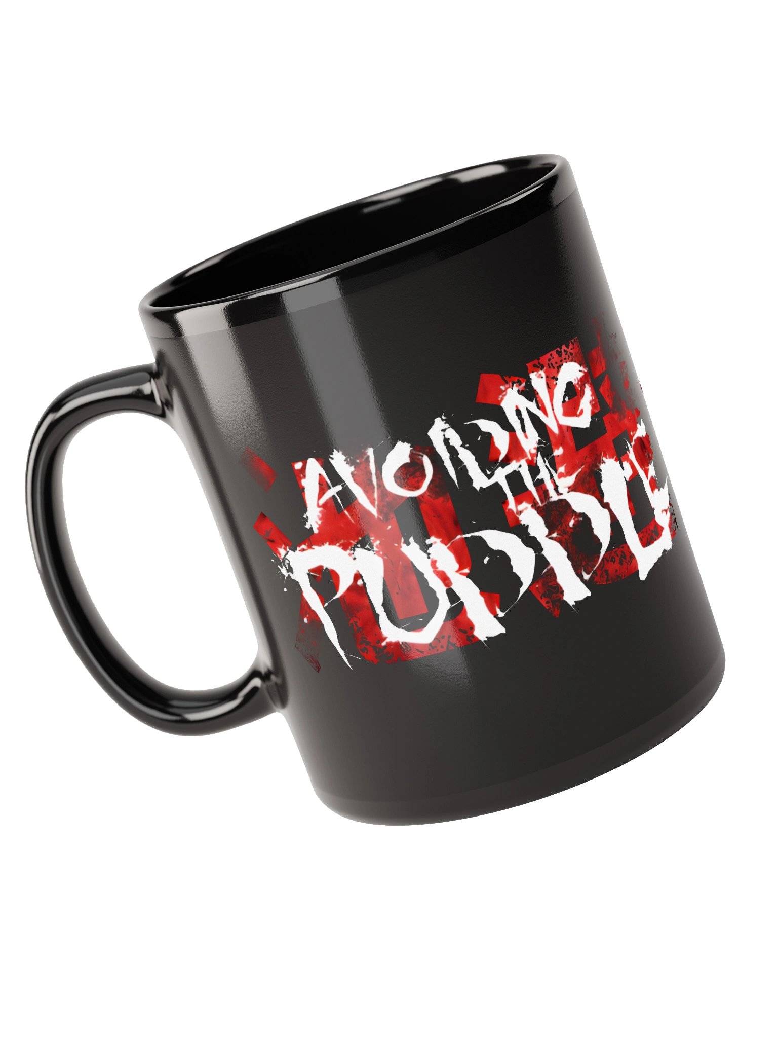 Avoiding The Puddle Logo Black Mug product image (5)