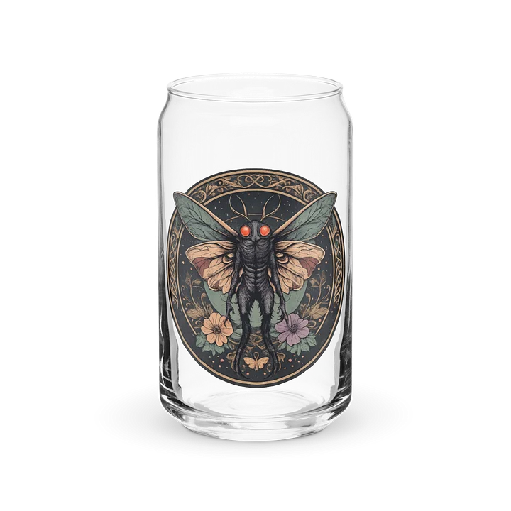 FLORAL MOTHY CAN SHAPED GLASS product image (2)