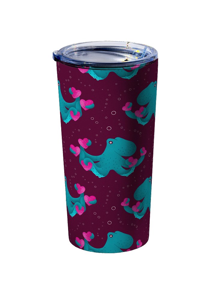 Octopus and Hearts 20oz Stainless Steel Tumbler product image (2)