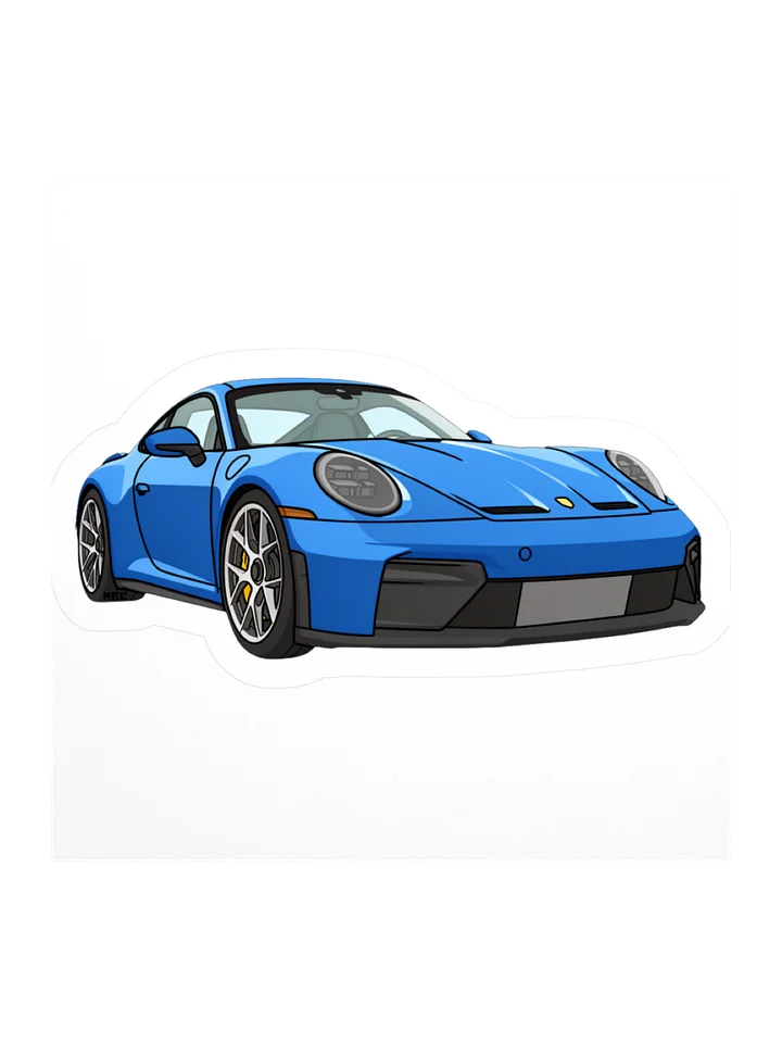 Shark Blue Porsche 911 GT3 Touring Sticker (Retro, Sketch, Silhouette) product image (3)