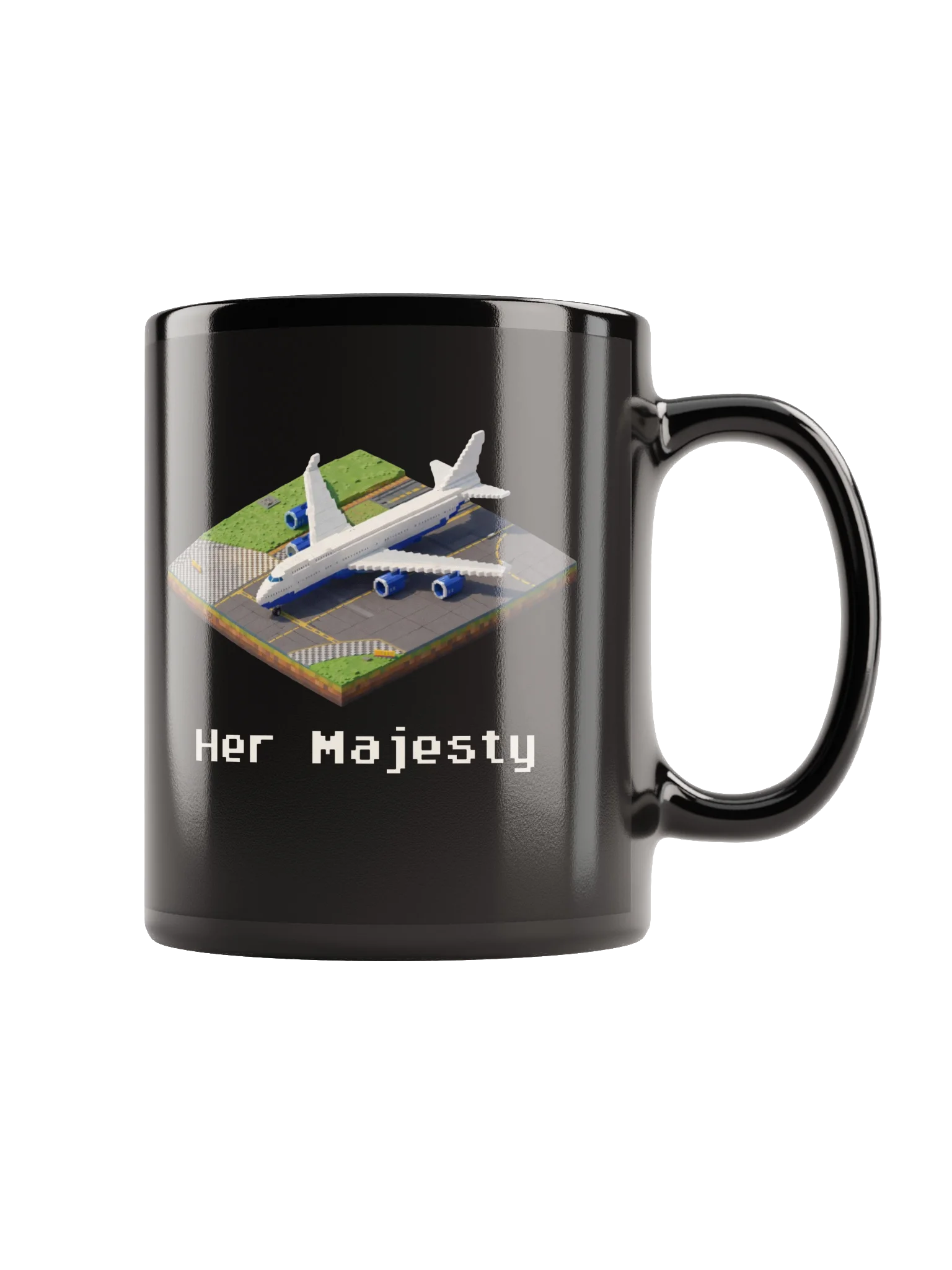 "Her Majesty" Queen White Boeing 747 Mug product image (1)