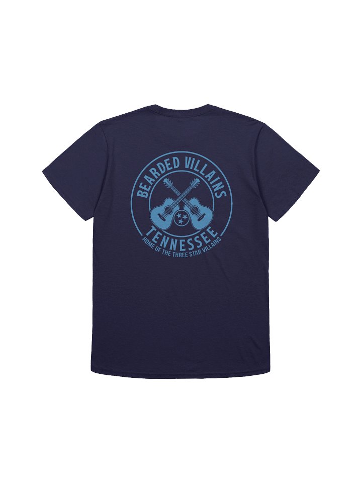 TSV Bearded Villains Tennessee Titans Blue T-Shirt | Titans Logo Design | Brotherhood & Southern Pride Tee product image (2)