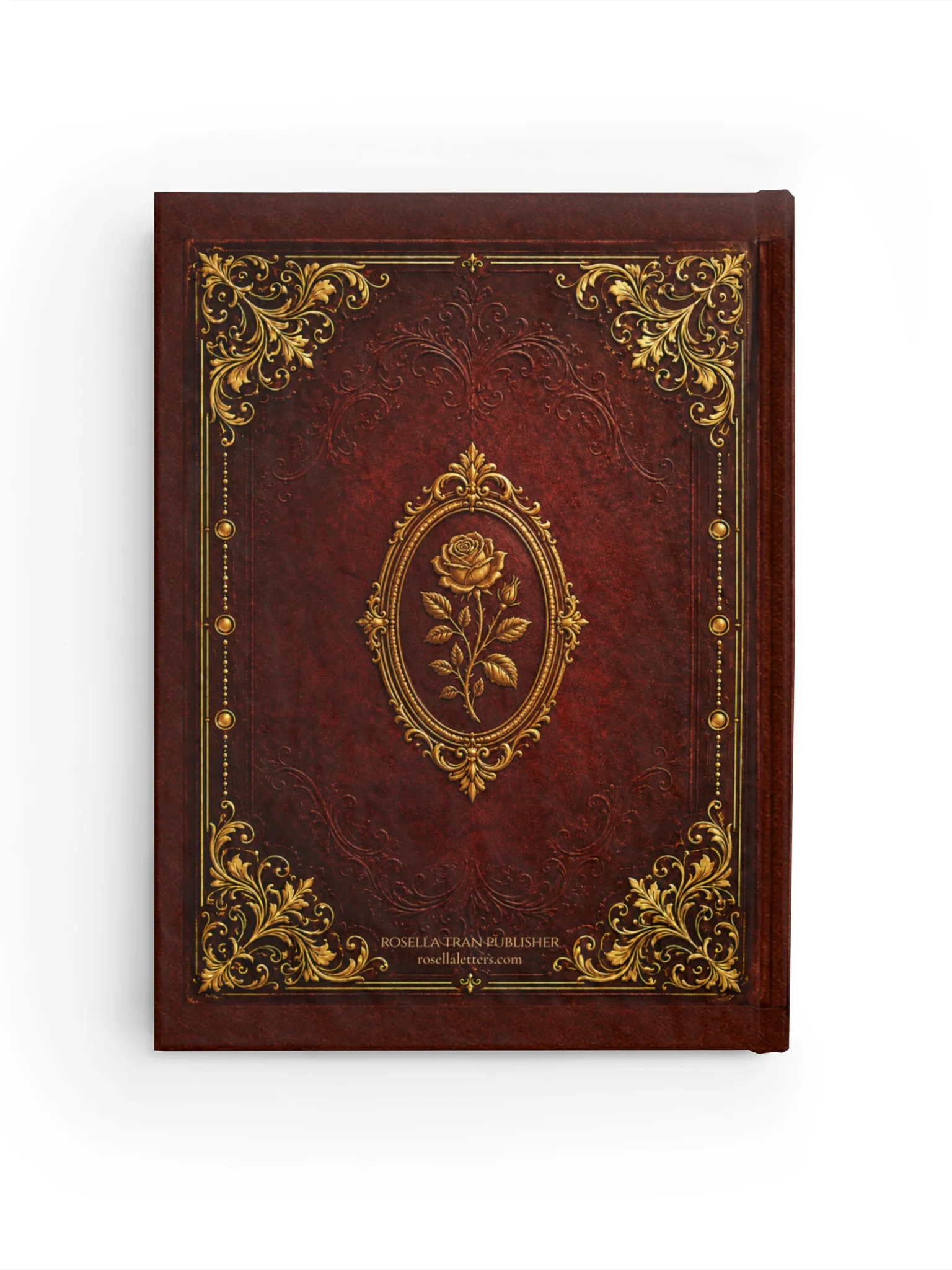Vintage Rose Journal | Blank Notebook, Leather-Look Hardcover product image (2)