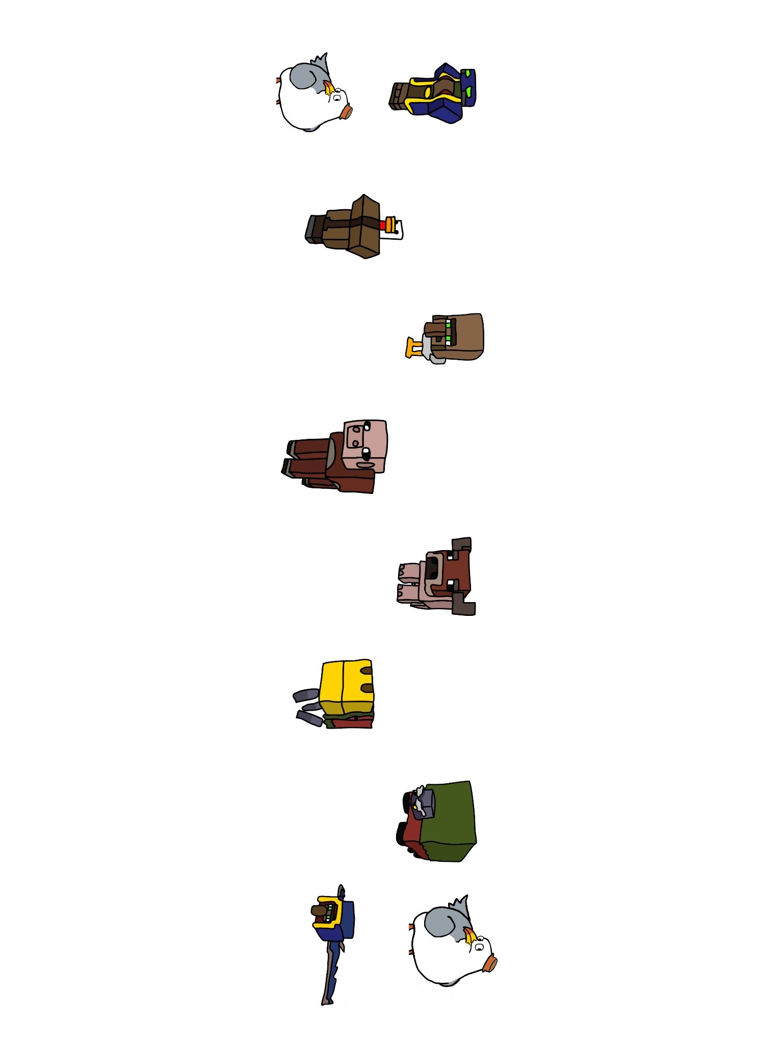 Cross-Bred Mobs Sticker Set product image (3)