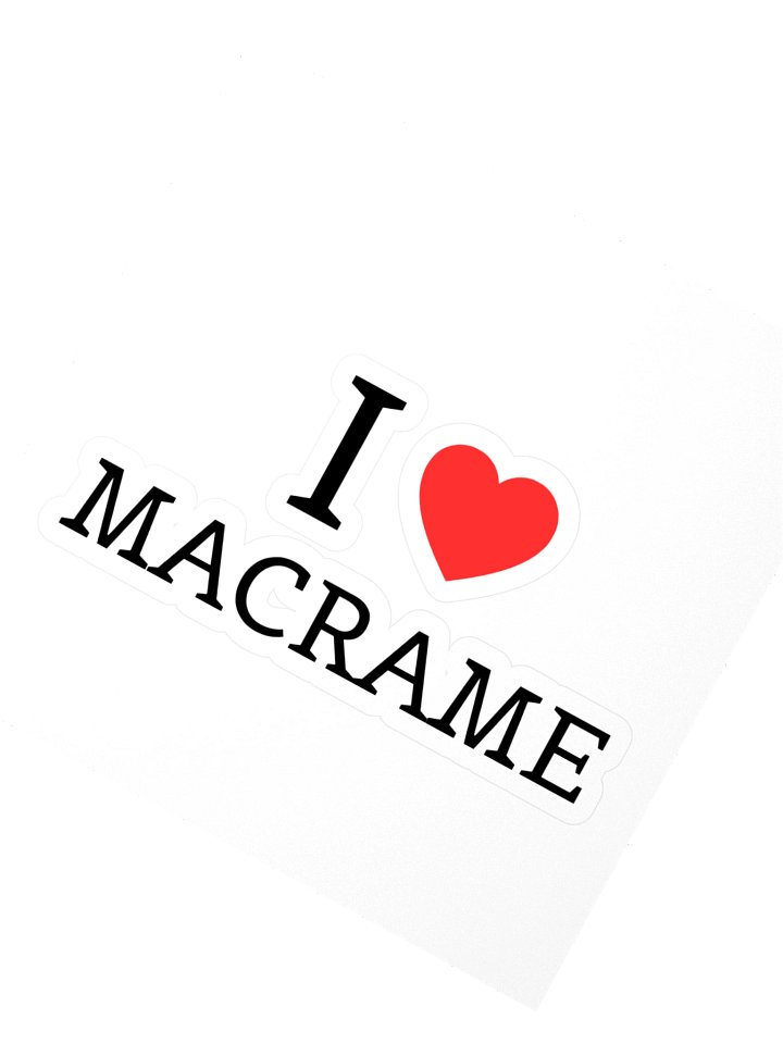 I love macrame Sticker product image (2)