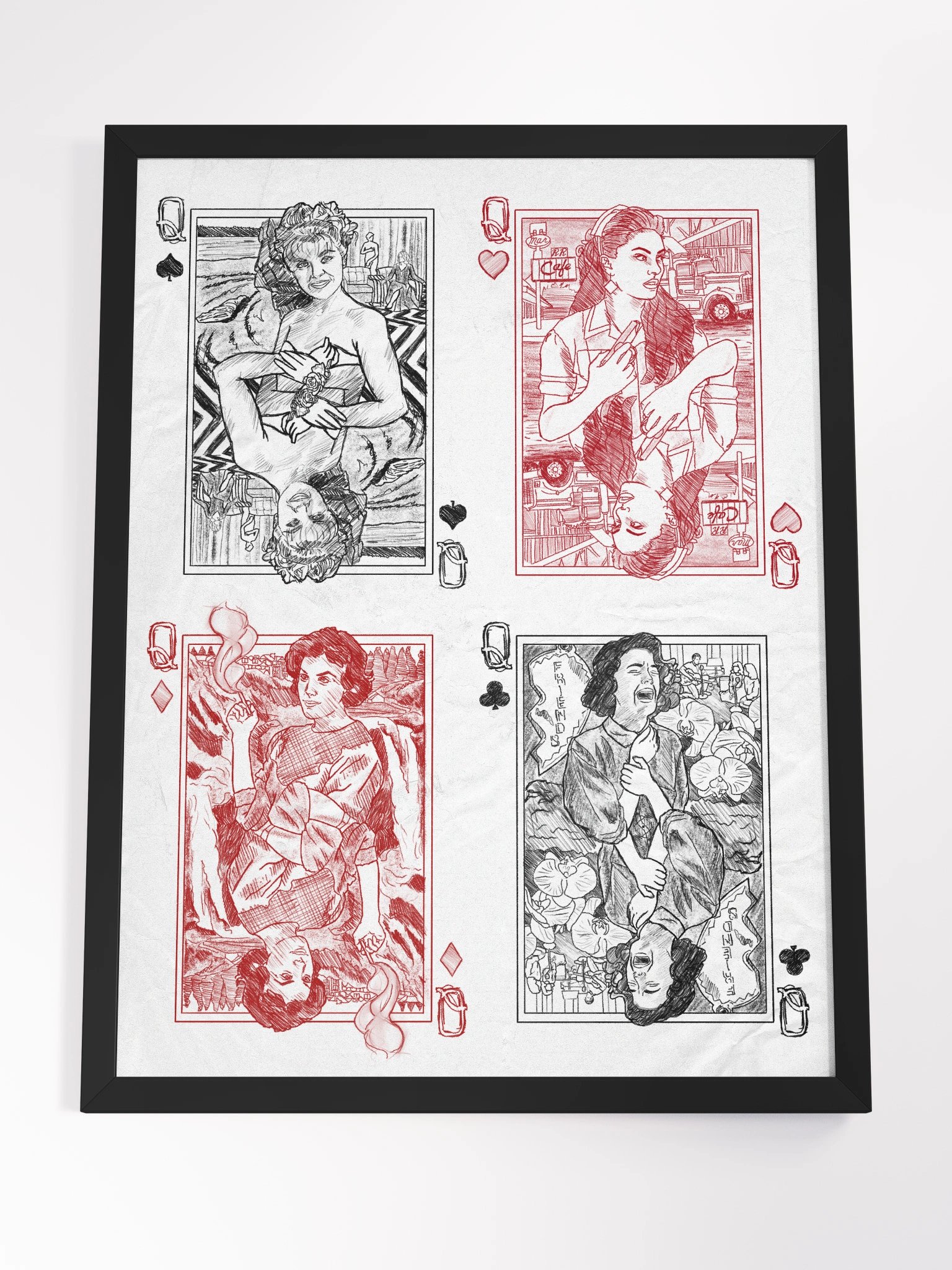 Four Queens, Two Peaks Framed Poster product image (4)