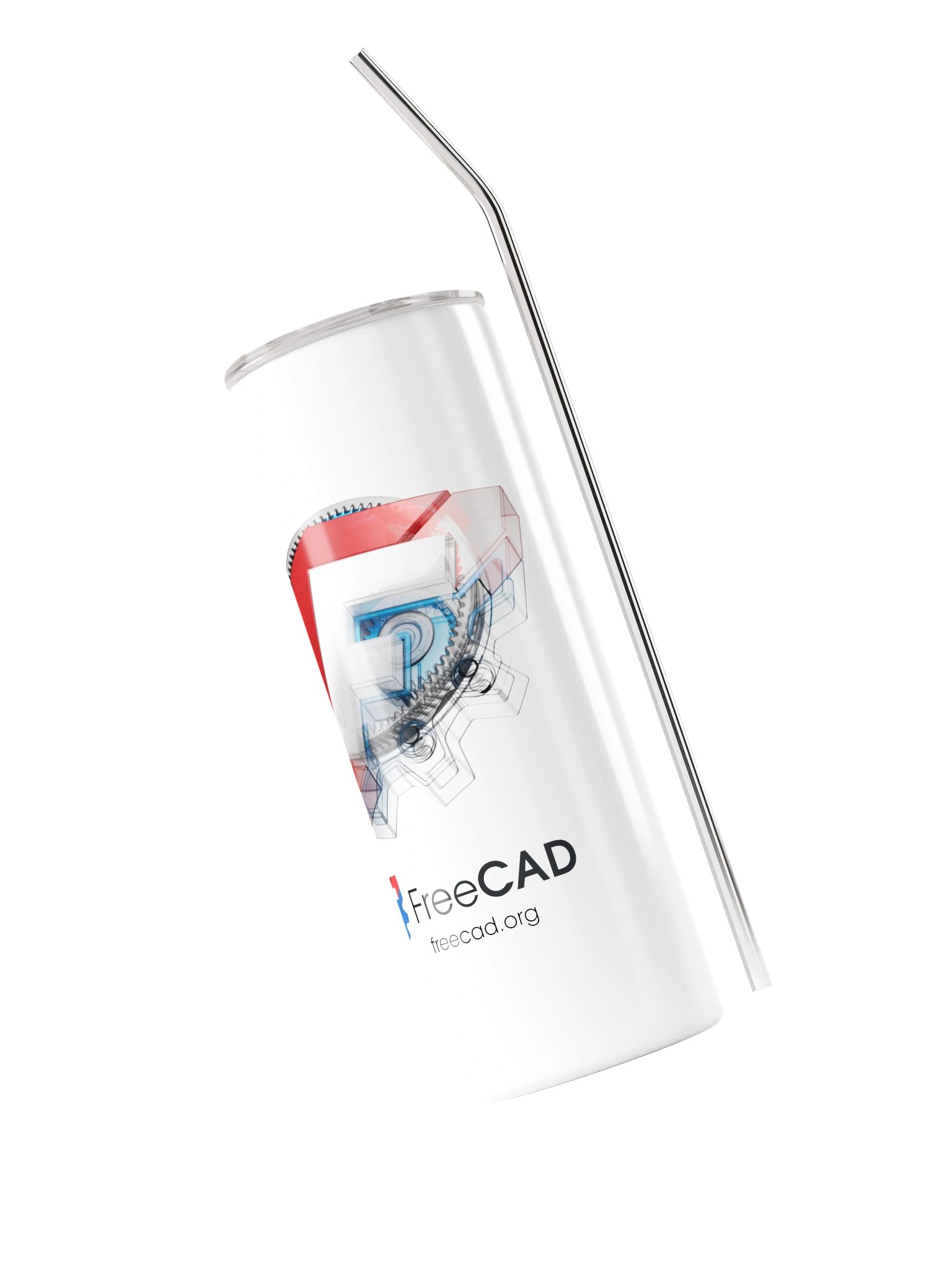 FreeCAD 2026 - Collectible Metal Tumbler - White product image (3)